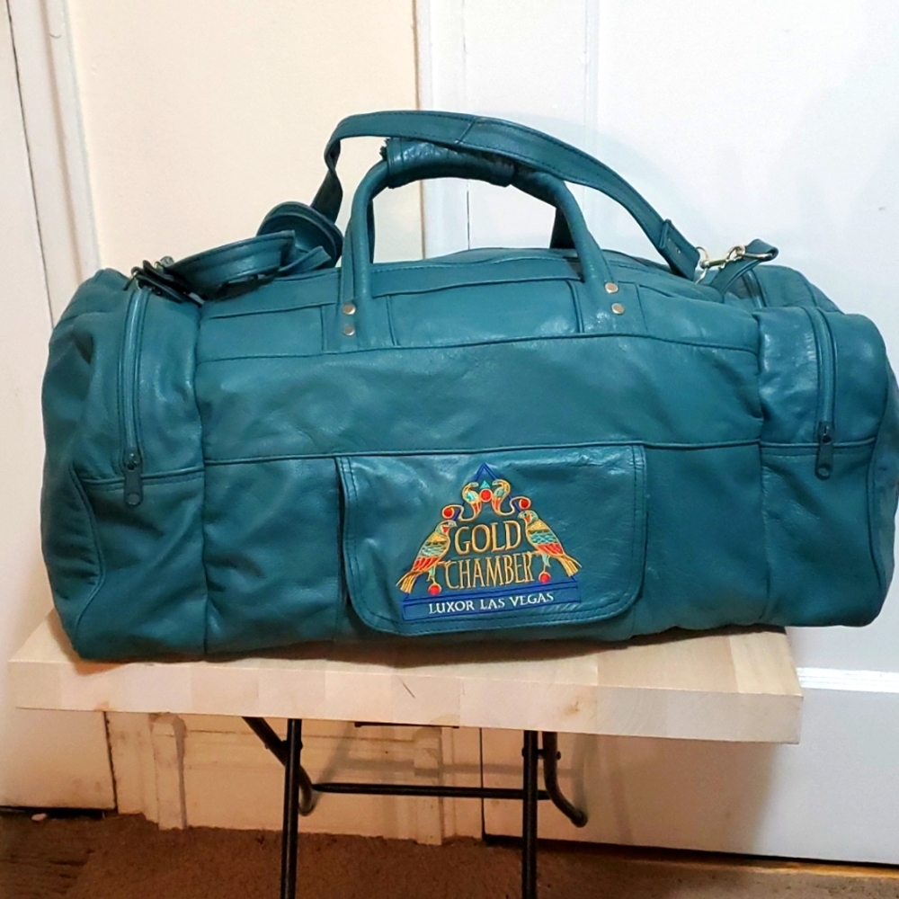Gold Chamber Luxor Las Vegas Duffle Bags. 24"X 12" X 10". Practically NEW!)
